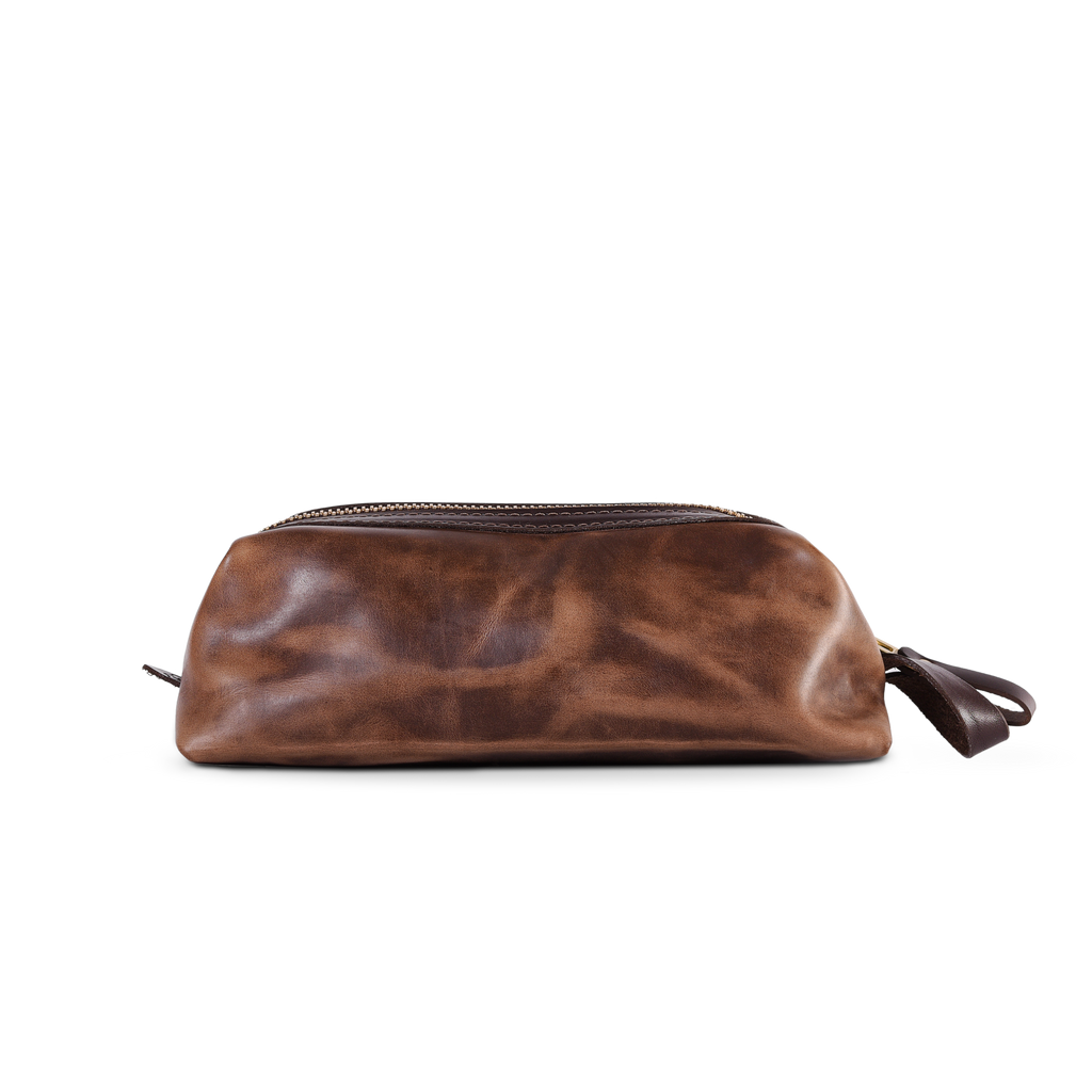 leather dopp bag